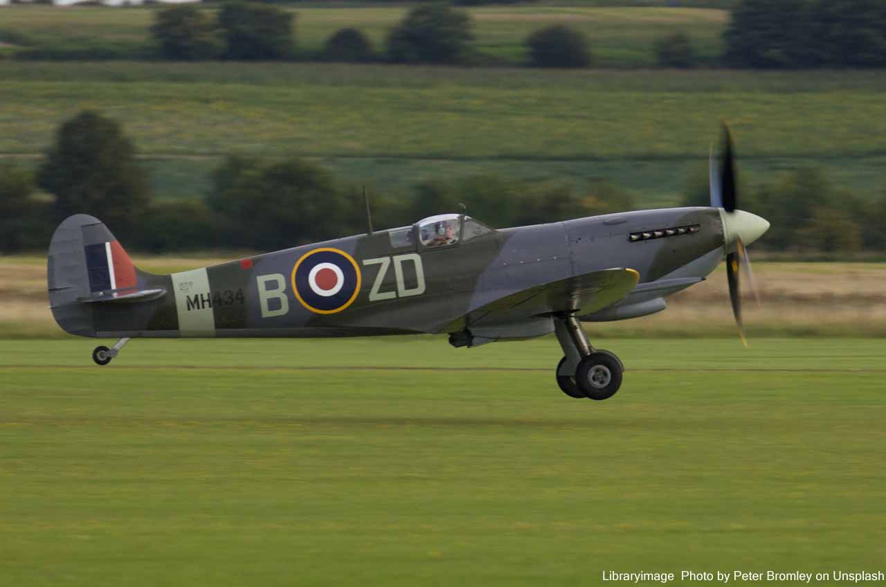 One ton floral Spitfire sculpture marks Battle of Britain in Ashford