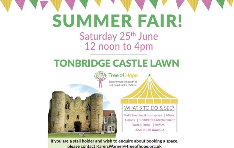Tree of Hope Kent children’s charity gearing up for Summer Fair at Tonbridge Castle